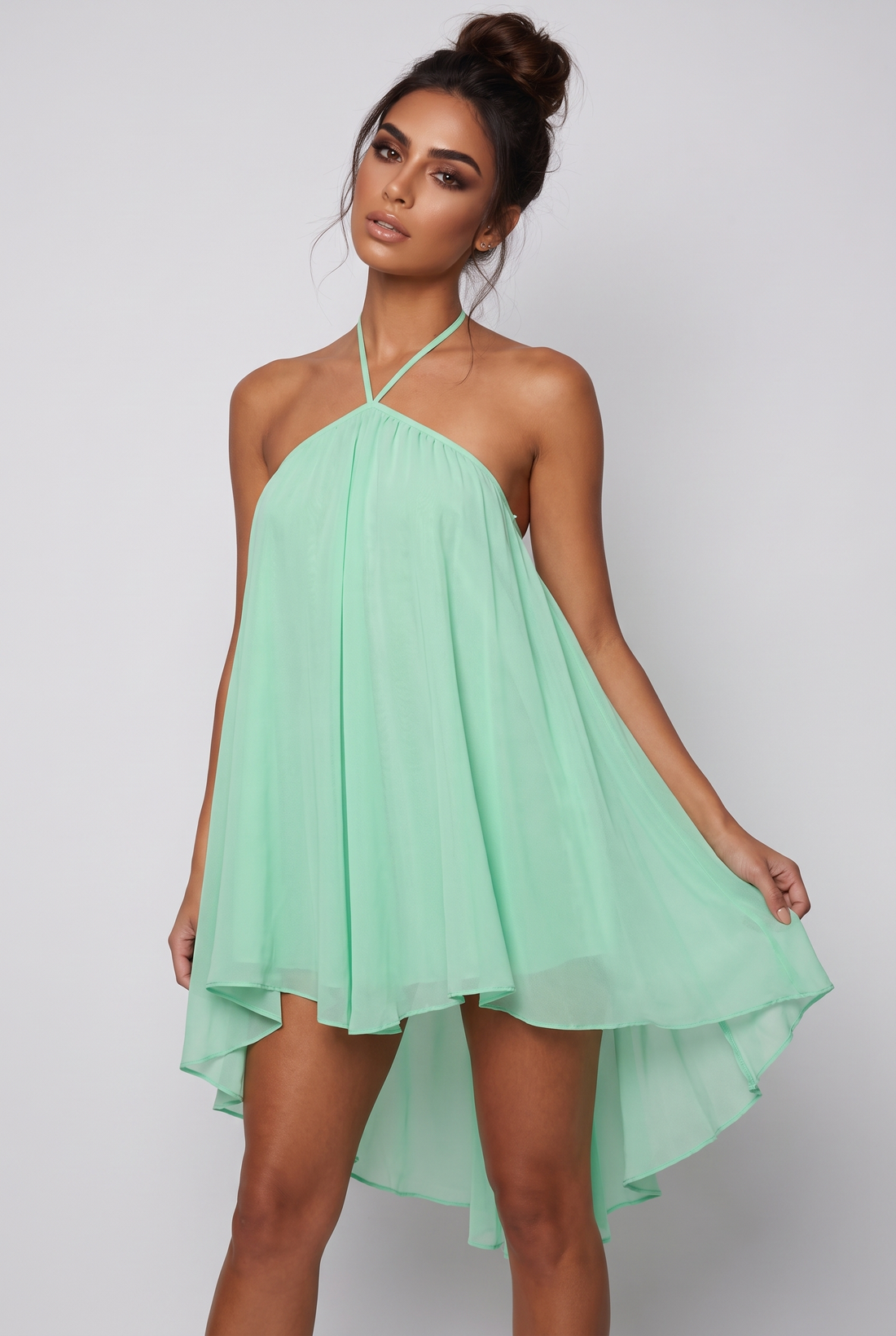 Nalia Mini Dress - Mint Green