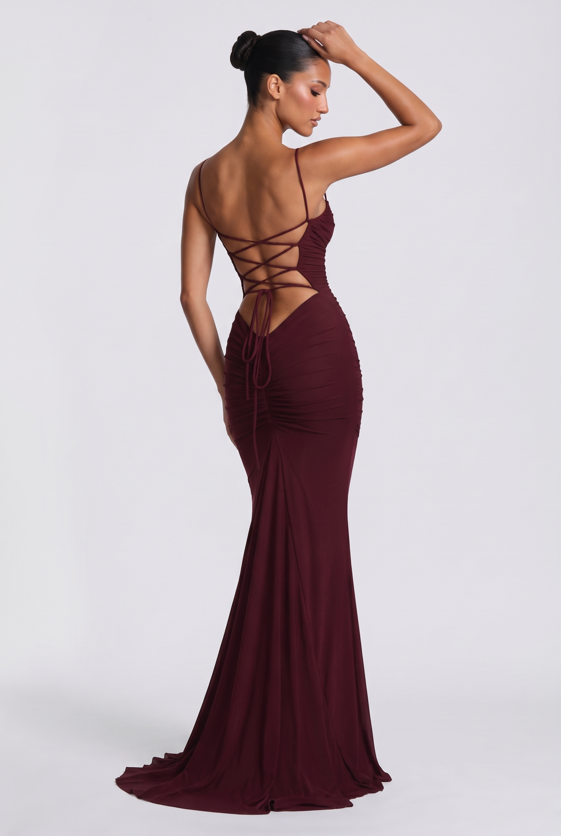 Zaria Maxi Dress - Cherry Lacquer