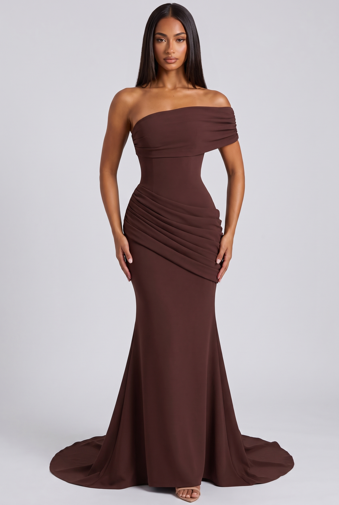 Kasia Maxi Dress - Plum Brown