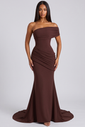 Kasia Maxi Dress - Plum Brown