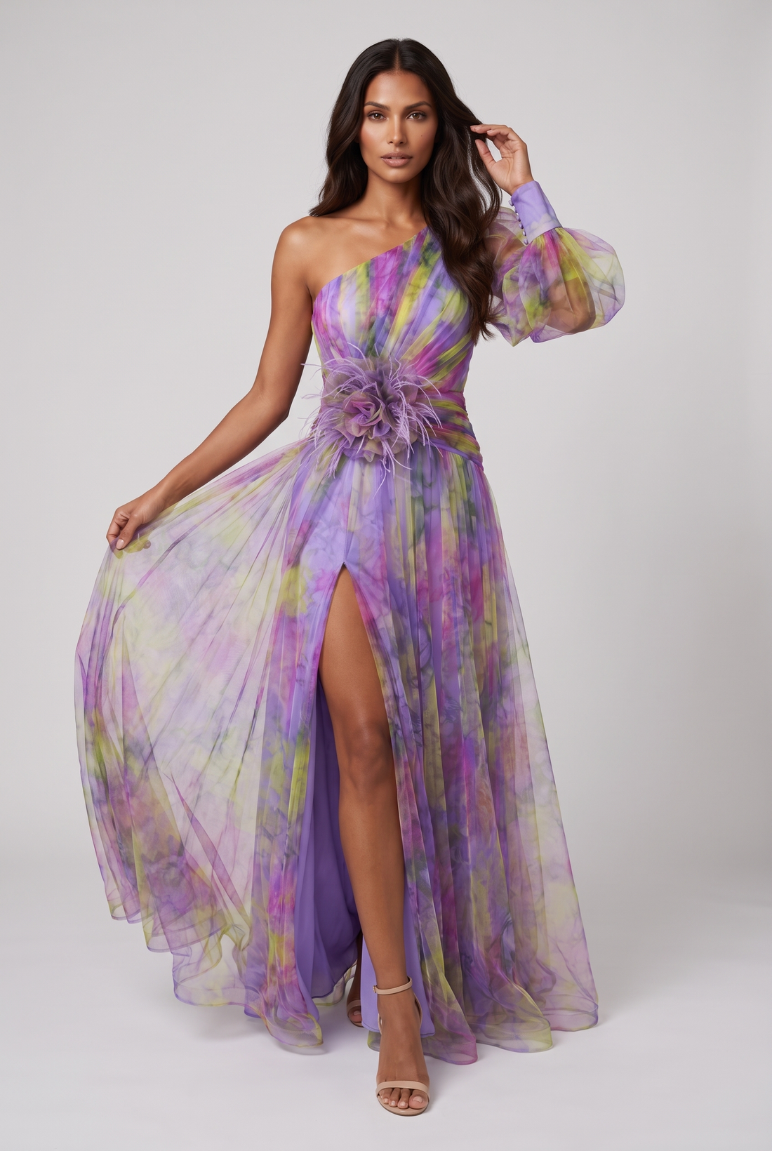 Fleurine Maxi Dress - Purple