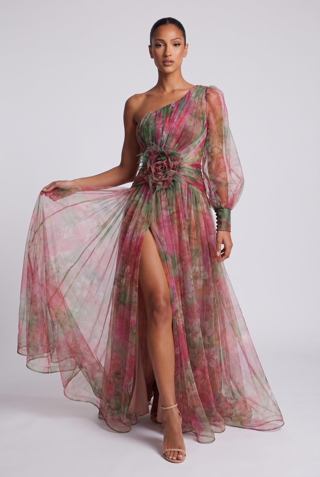 Fleurine Maxi Dress - Red