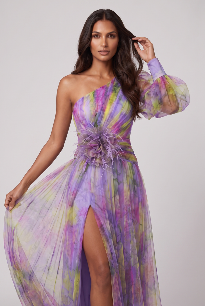 Fleurine Maxi Dress - Purple