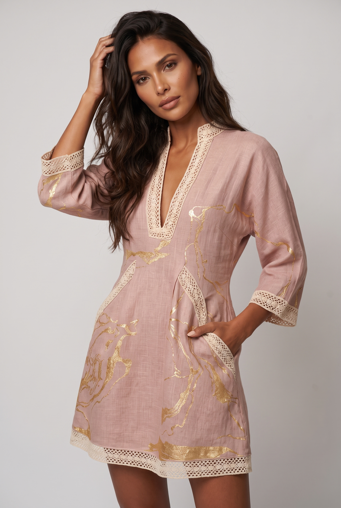 Giulia Mini Dress - Pink