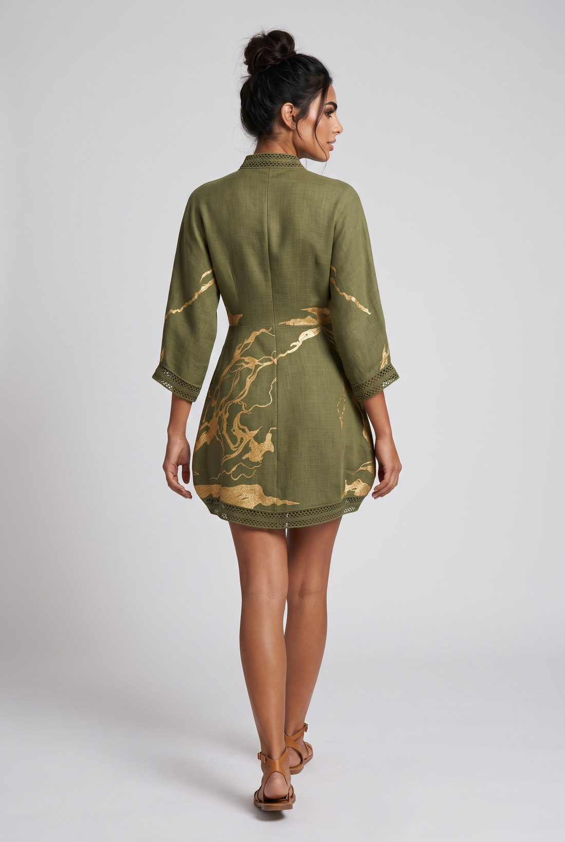 Giulia Mini Dress - Olive