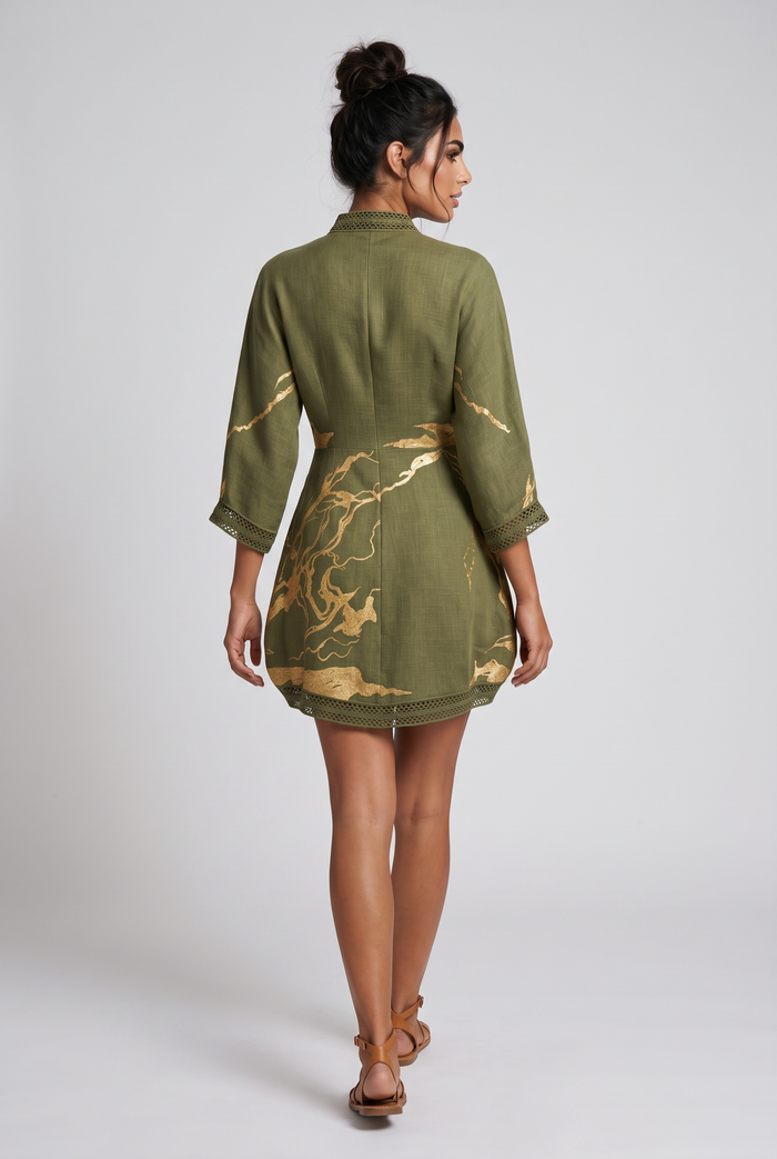 Giulia Mini Dress - Olive