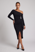 Kaia Midi Dress - Black