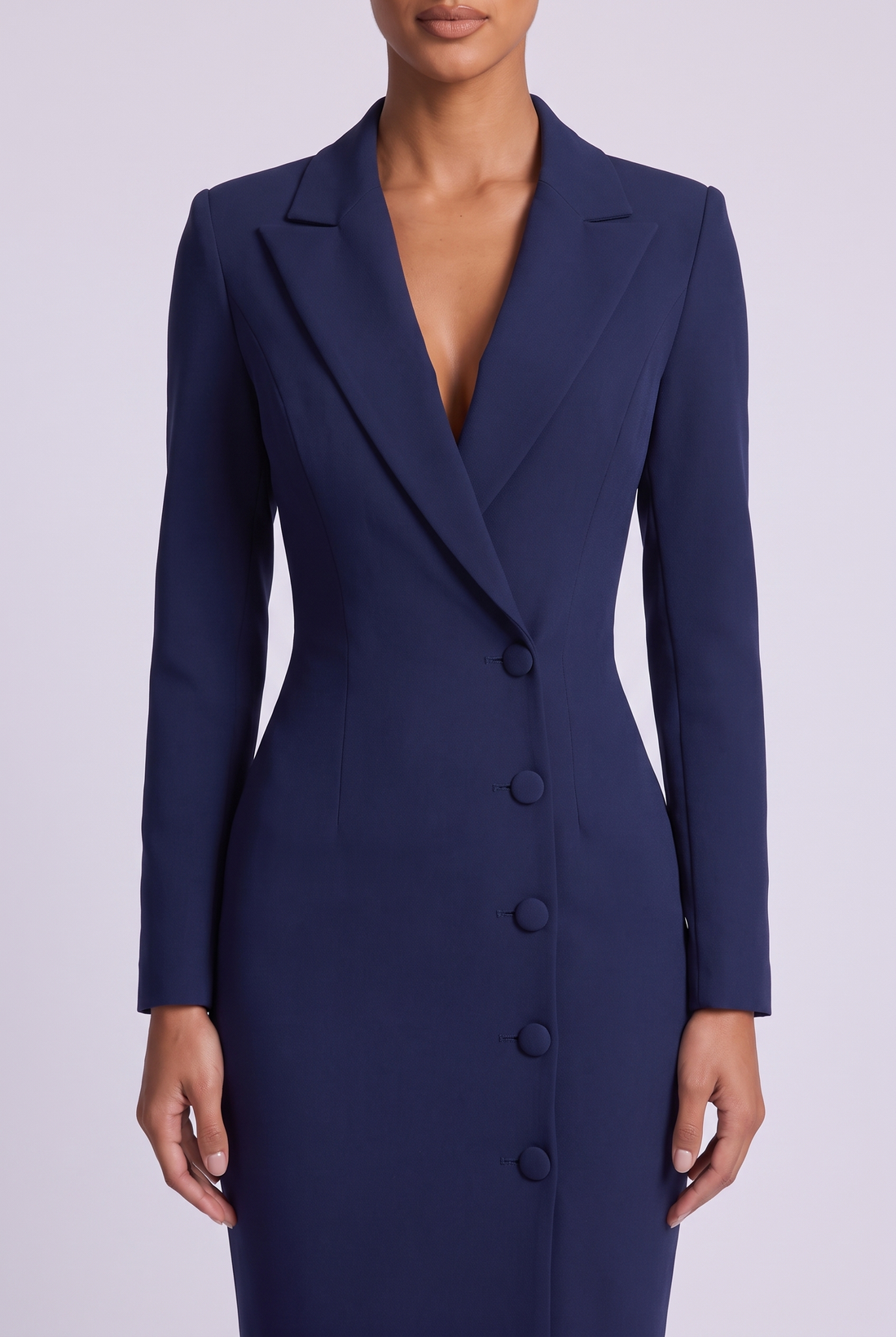 Blair Midi Dress - Navy