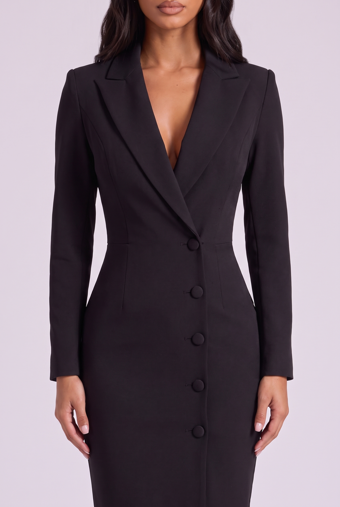Blair Midi Dress - Black