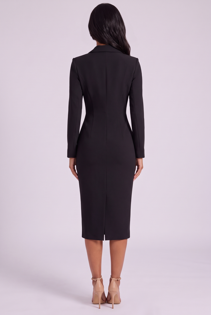 Blair Midi Dress - Black
