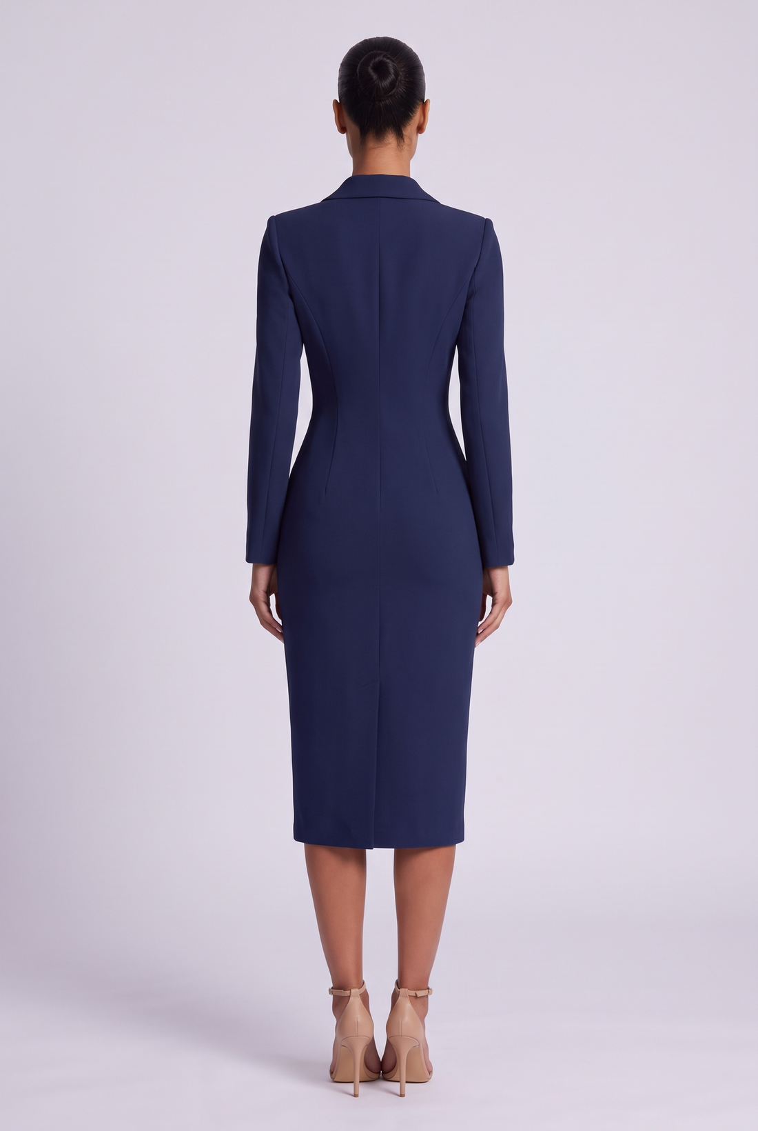 Blair Midi Dress - Navy