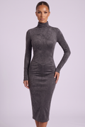 Suzanne Midi Dress - Dark Grey