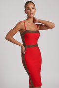 Lestie Midi Dress - Red