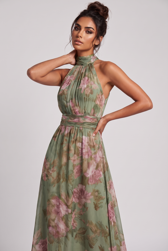 Azalea Maxi Dress - Green