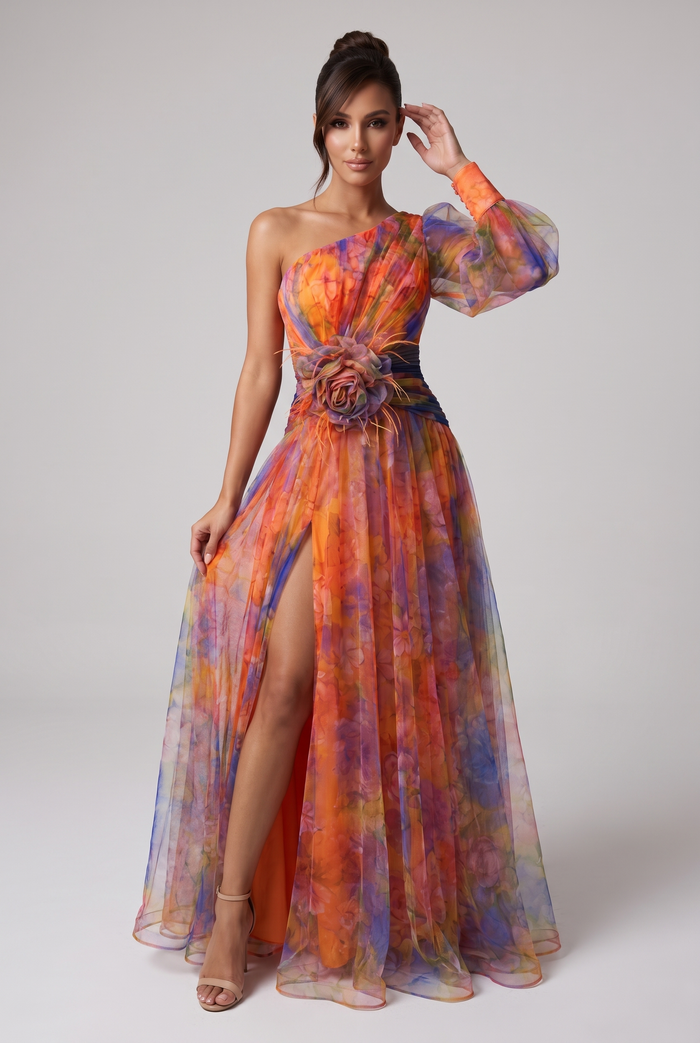 Fleurine Maxi Dress - Orange