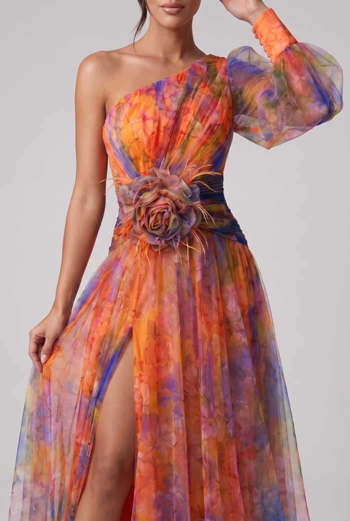 Fleurine Maxi Dress - Orange