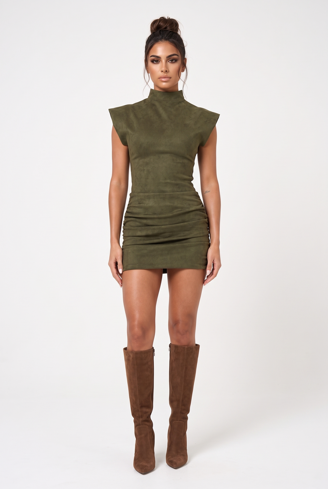Selene Mini Dress - Khaki
