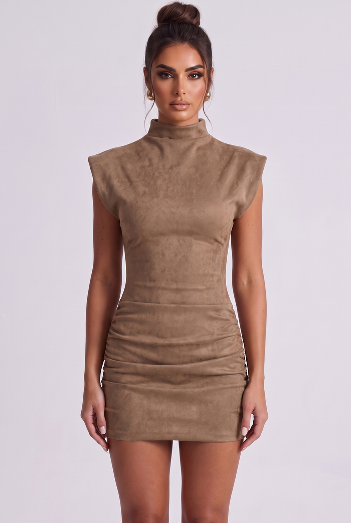 Selene Mini Dress - Camel