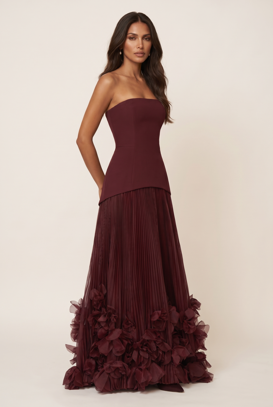 Seraphina Maxi Dress - Cherry Lacquer