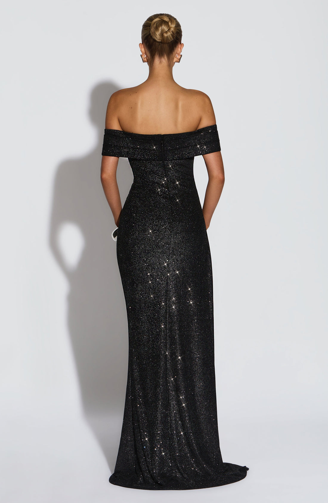 Robe Longue Joyce - Noir Pailleté