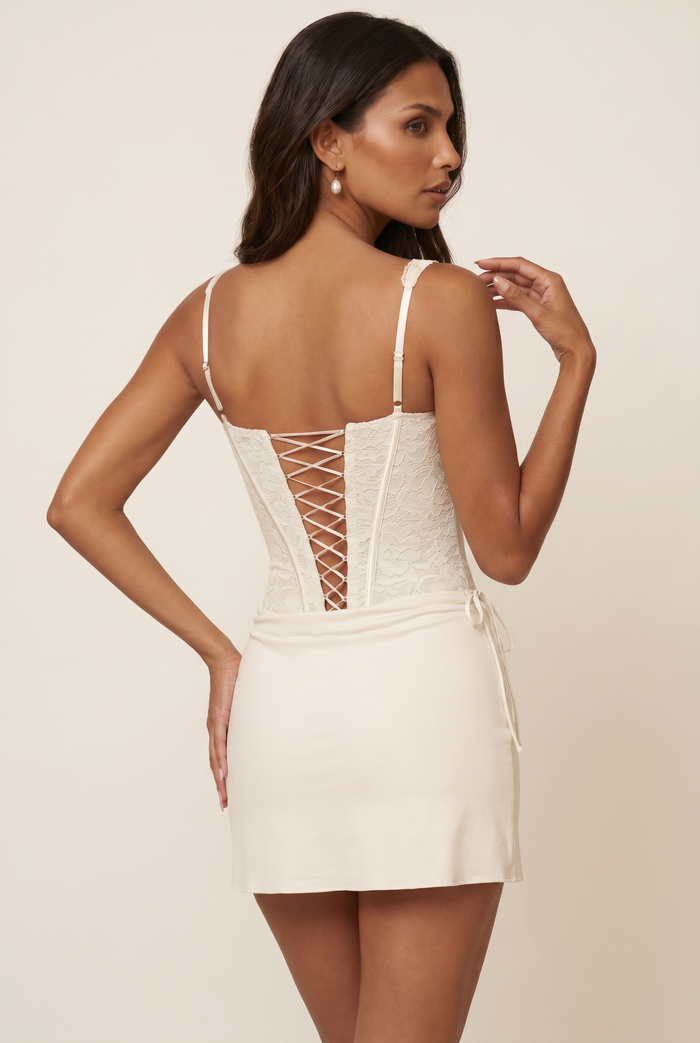 Robe Courte Aralyn - Nacre