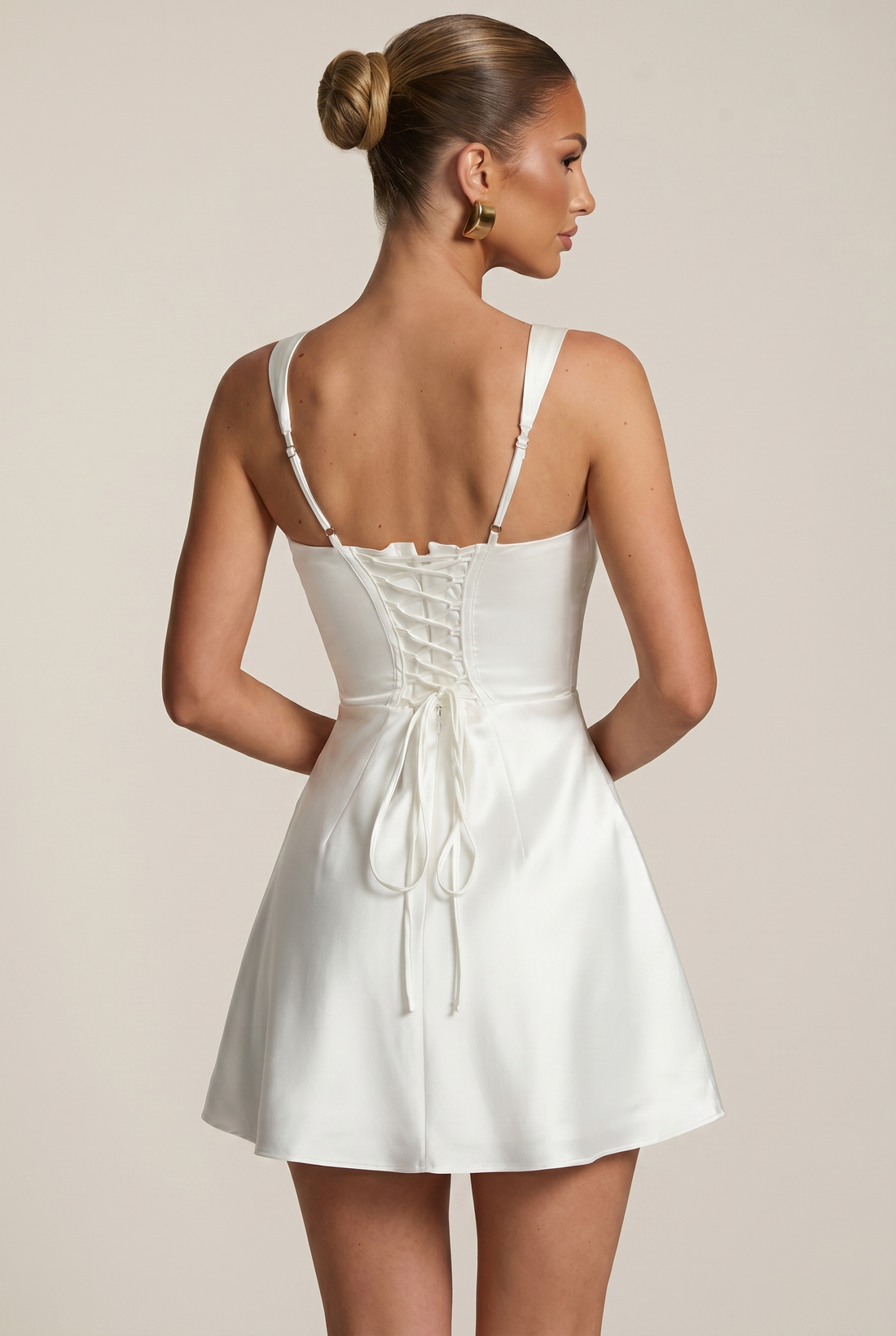 Robe Courte Calanthe - Ivoire