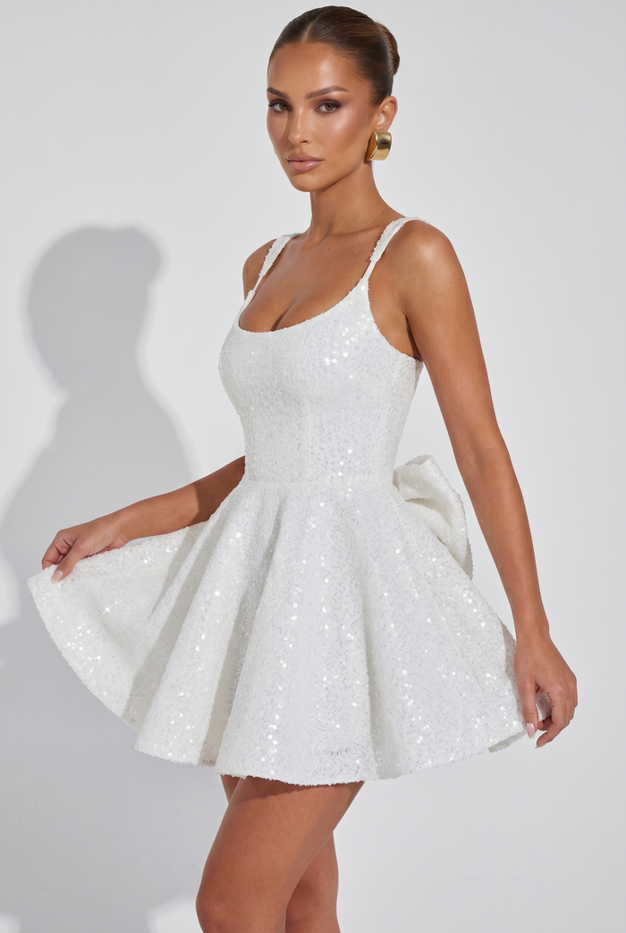 Robe Courte Dorothy - Ivoire