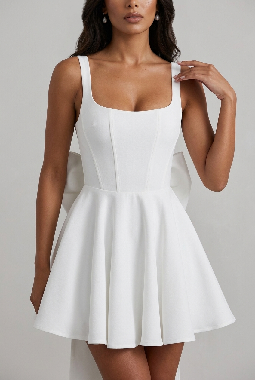 Robe Courte Rue - Ivoire