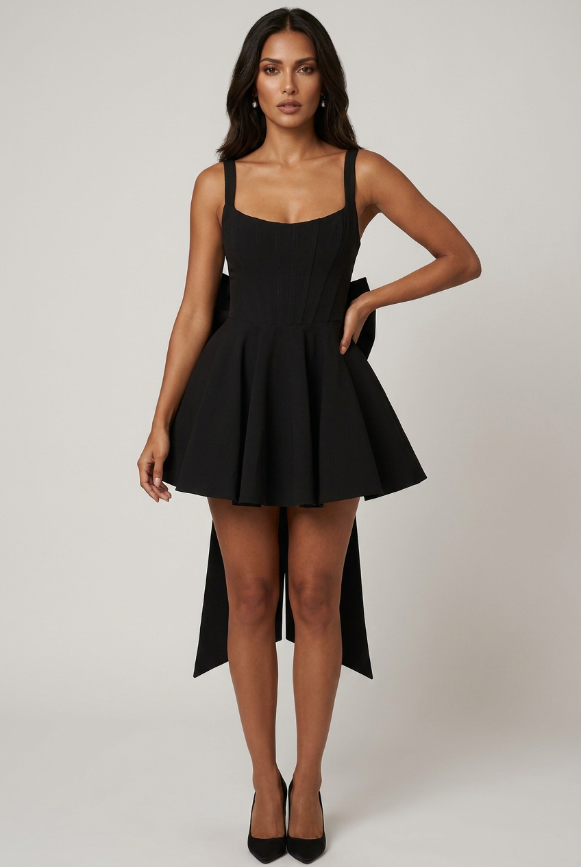 Robe Courte Rue - Noir
