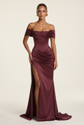 Robe de Soirée Riona - Rouge Cerise