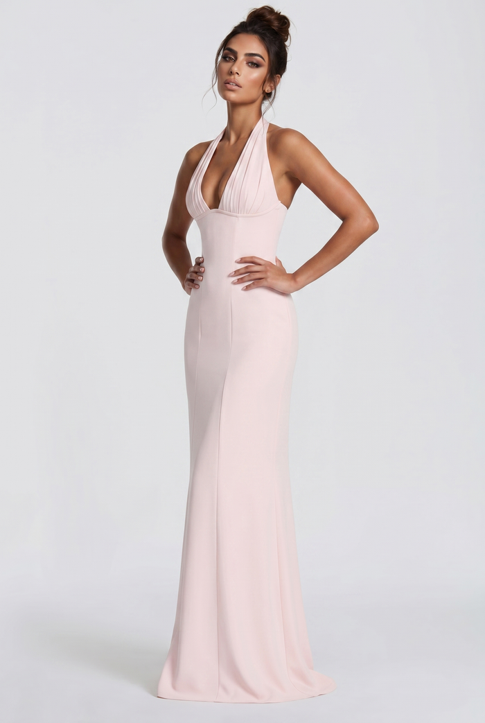 Robe Longue Adora - Rose Poudré
