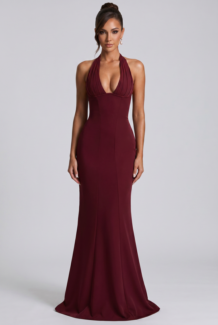 Robe Longue Adora - Rouge Cerise