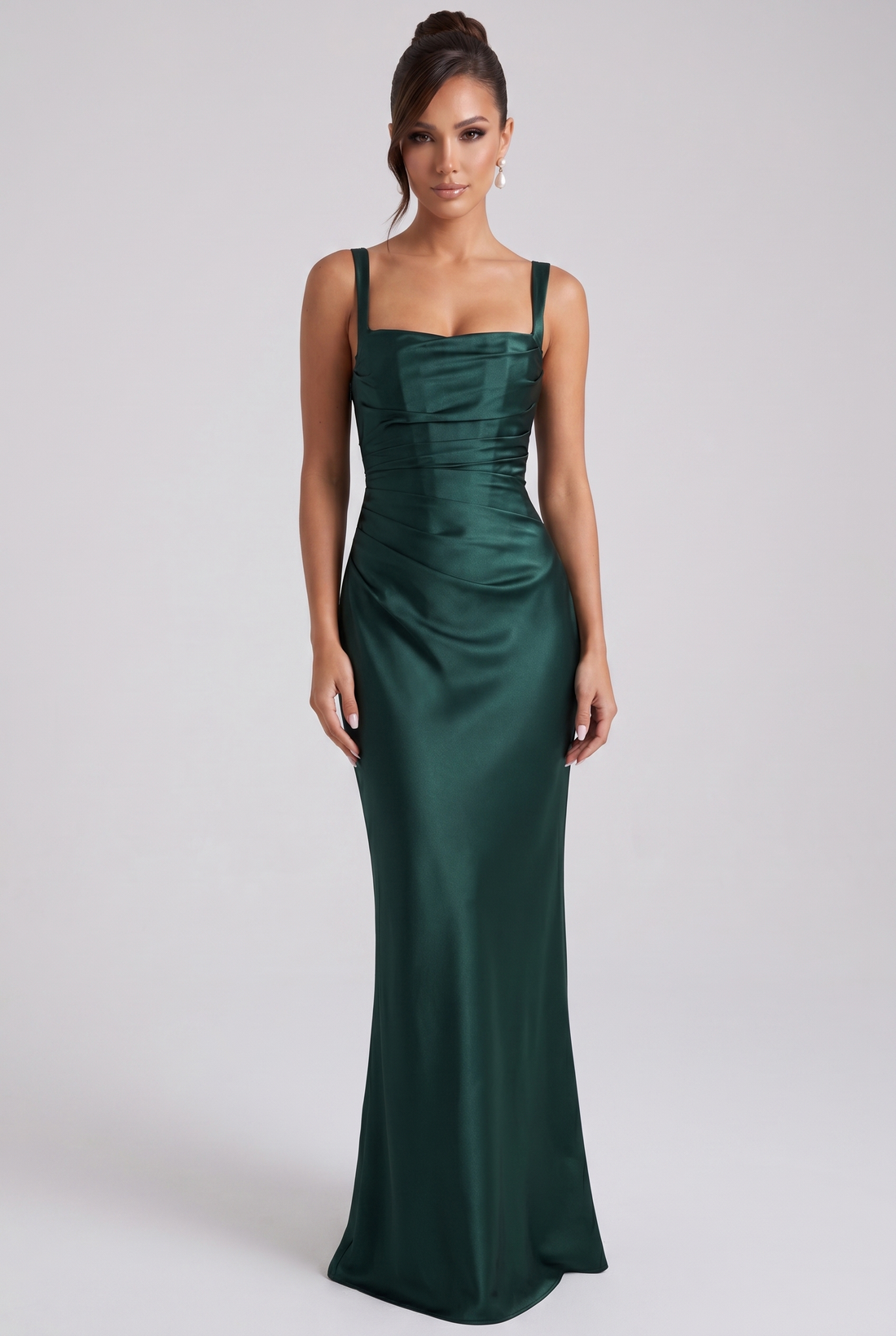Robe Longue Calanthe - Émeraude