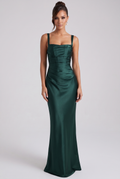 Robe Longue Calanthe - Émeraude
