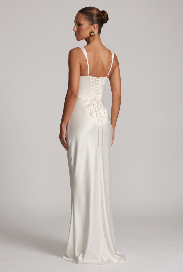 Robe Longue Calanthe - Ivoire