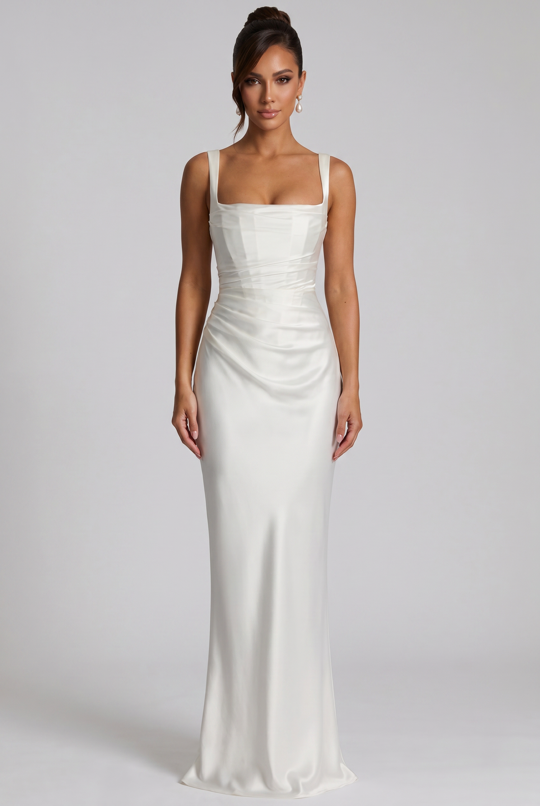 Robe Longue Calanthe - Ivoire