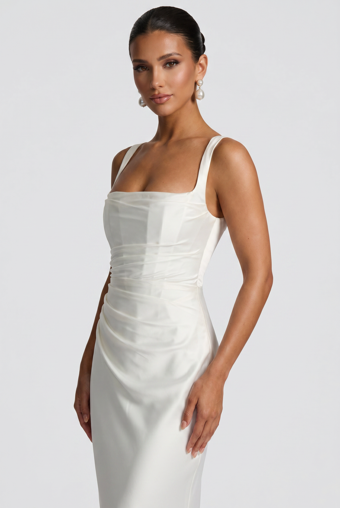 Robe Longue Calanthe - Ivoire