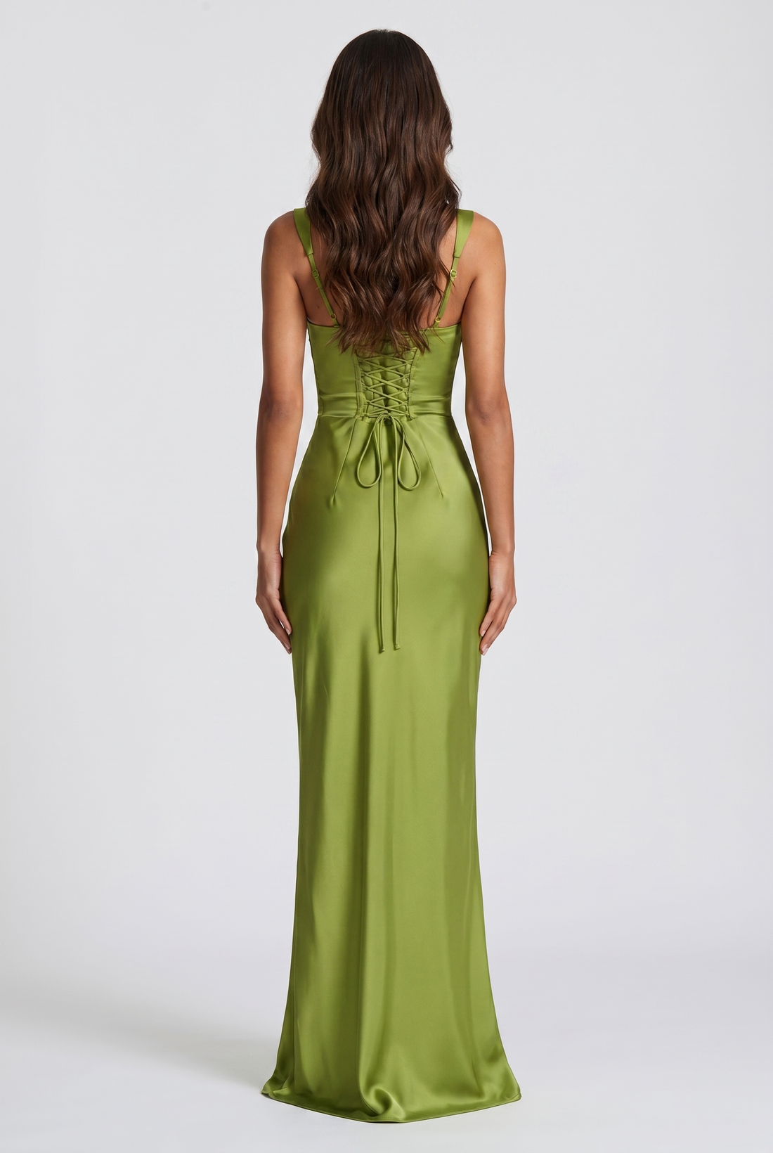 Robe Longue Calanthe - Olive