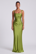 Robe Longue Calanthe - Olive