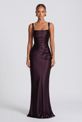 Robe Longue Calanthe - Prune