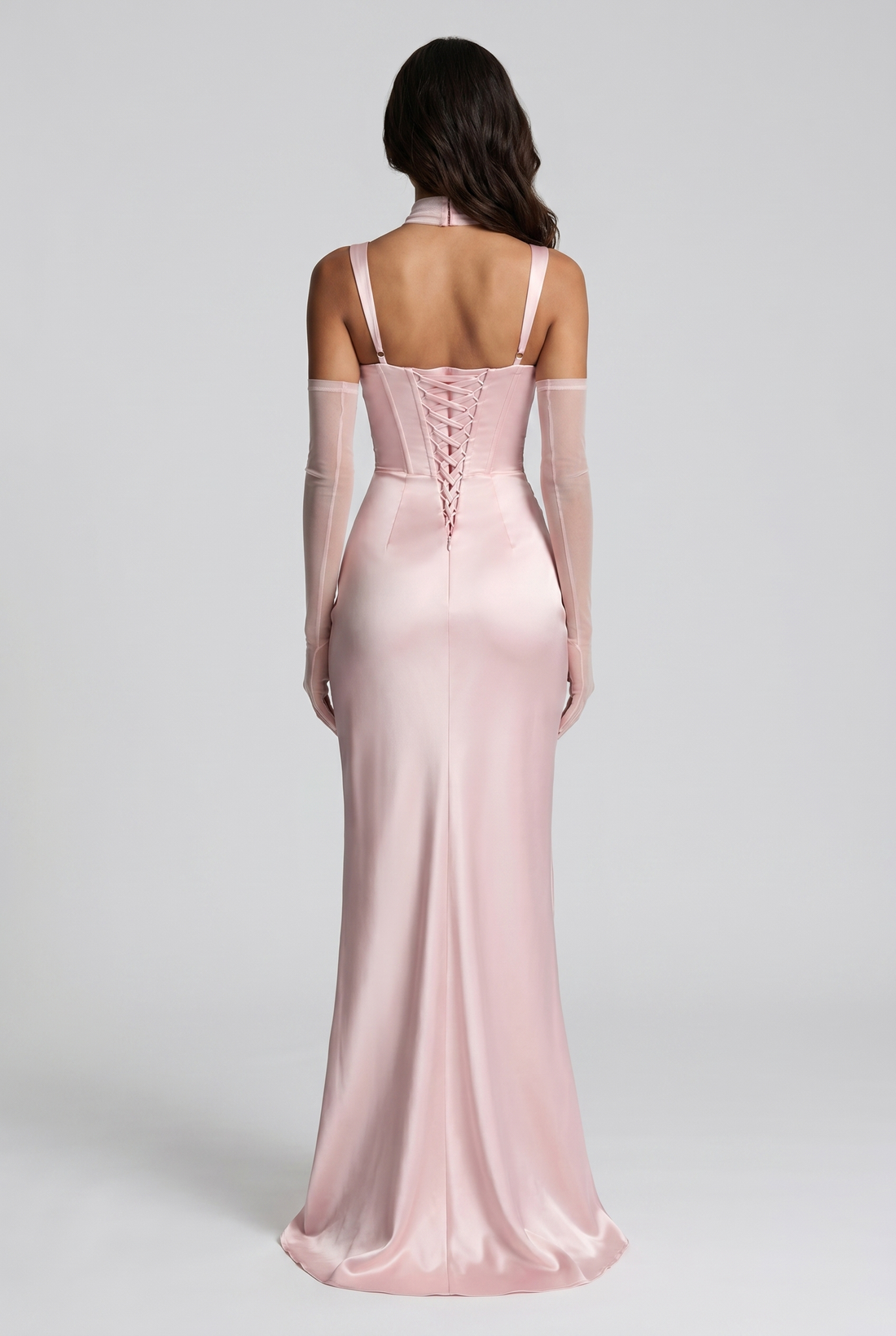 Robe Longue Calanthe - Rose Poudré