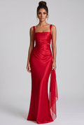 Robe Longue Calanthe - Rouge