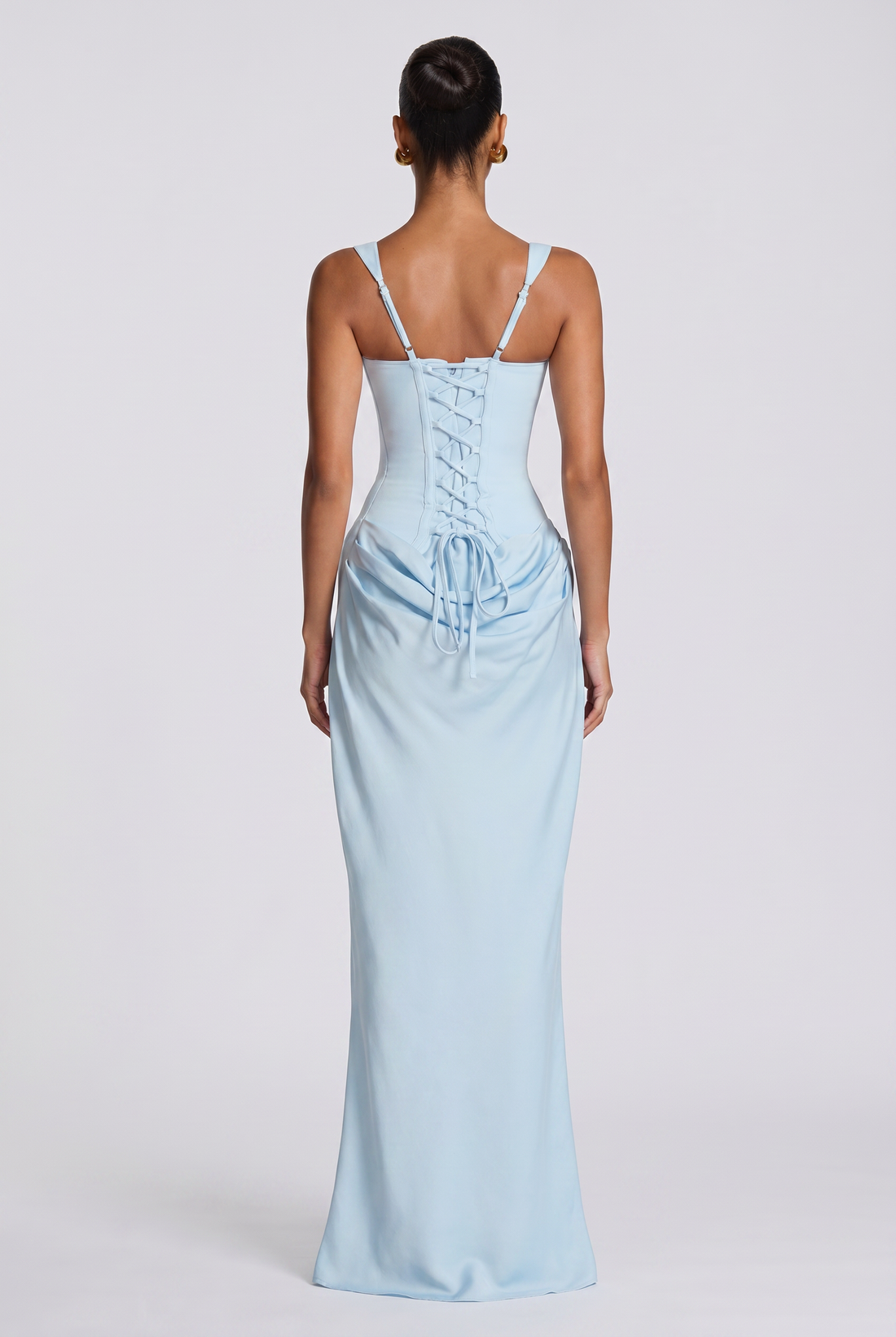 Robe Longue Cornelia - Bleu Ciel