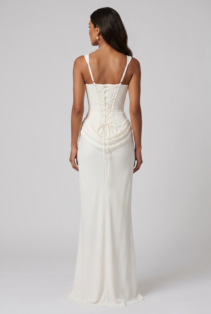 Robe Longue Cornelia - Ivoire