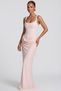 Robe Longue Cornelia - Rose Poudré