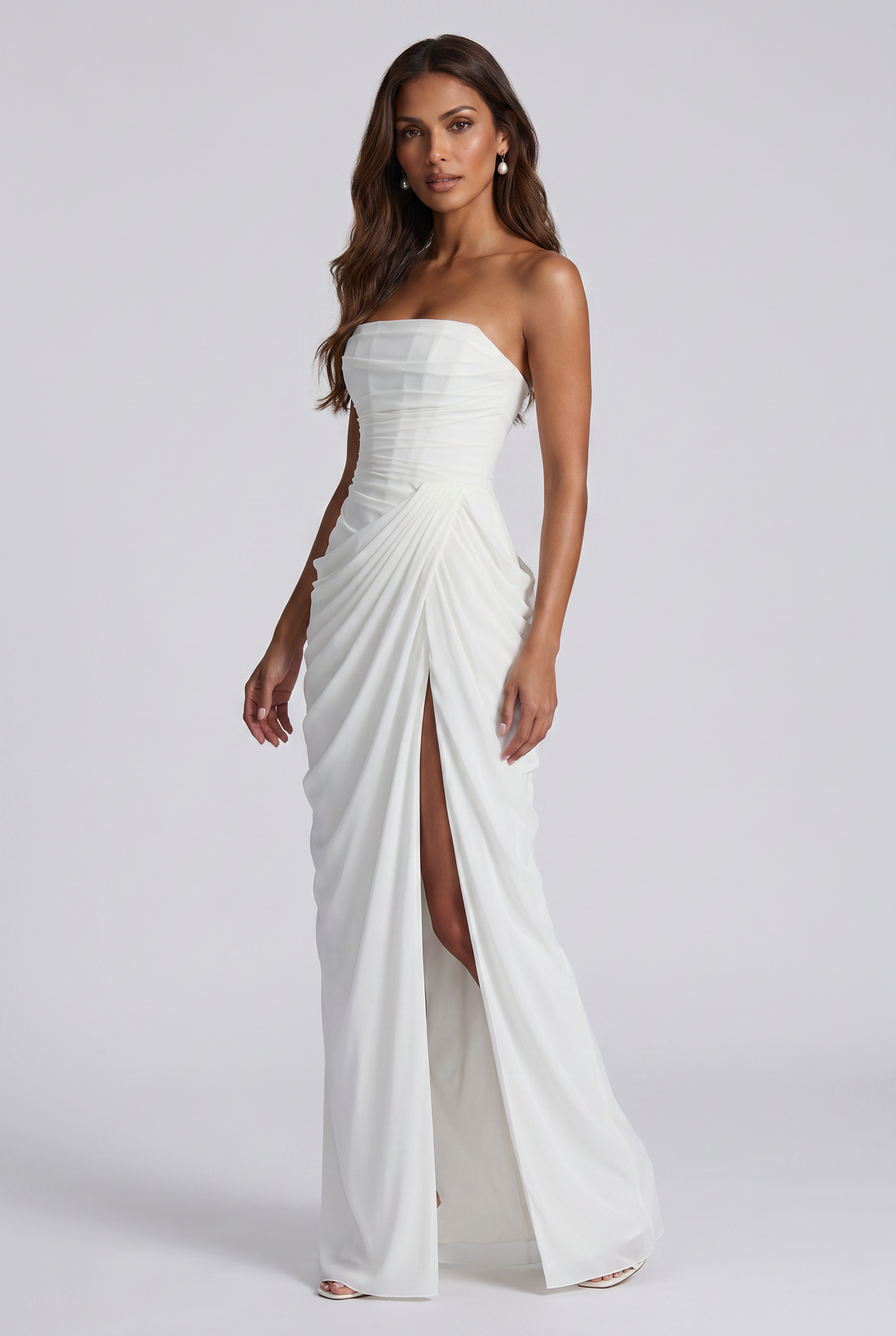 Robe Longue Cyra - Ivoire