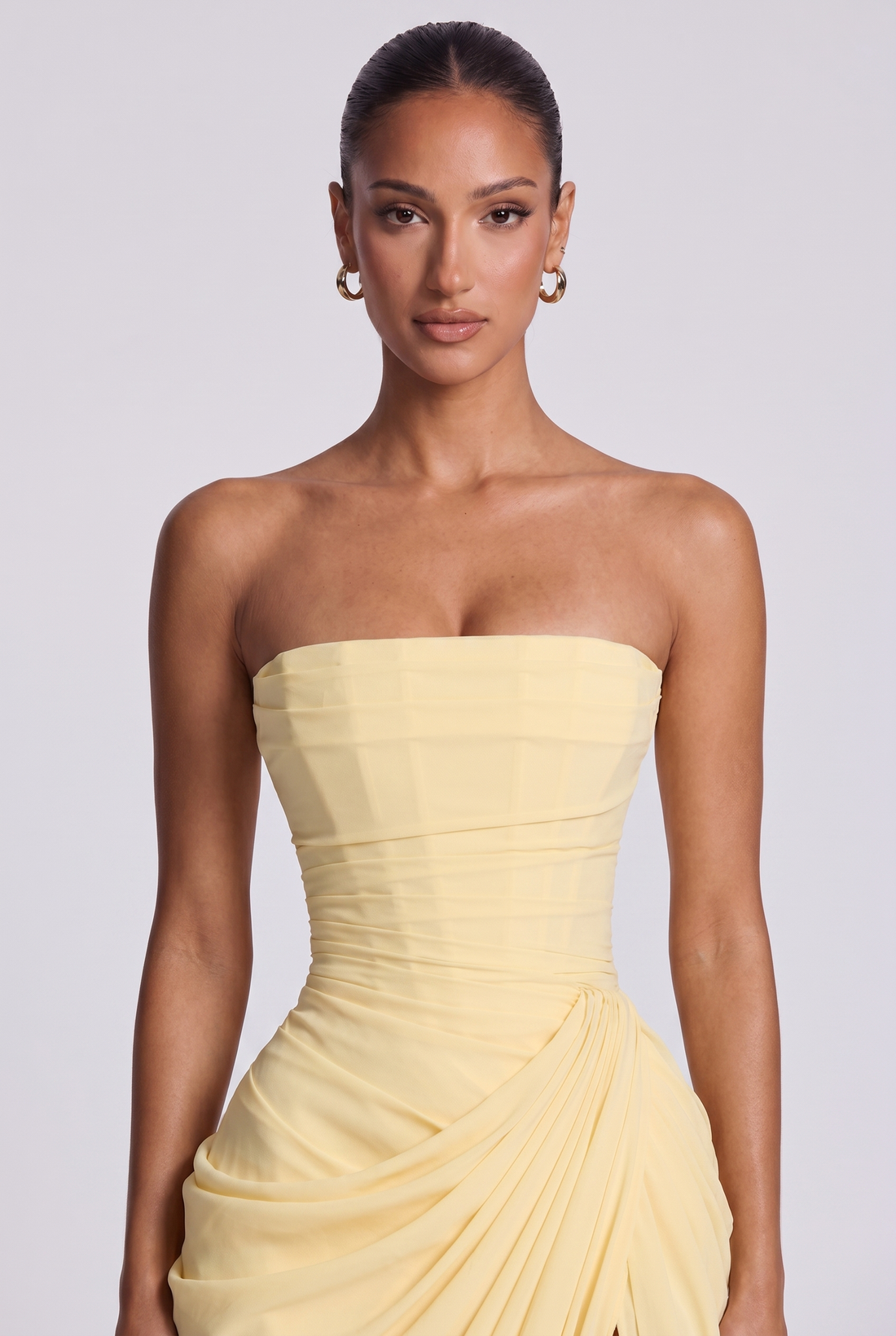 Robe Longue Cyra - Jaune Citron