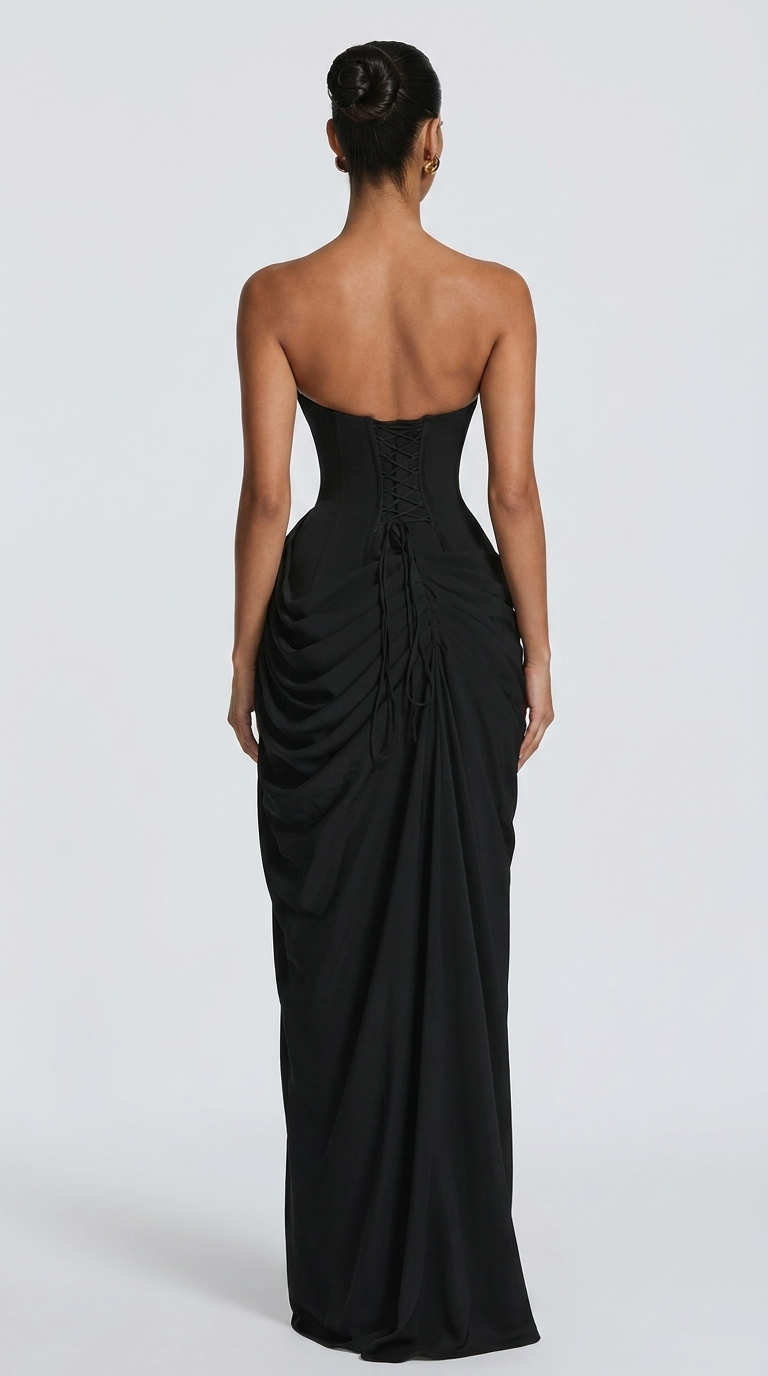 Robe Longue Cyra - Noir