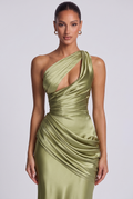 Robe Longue Emina - Olive Clair