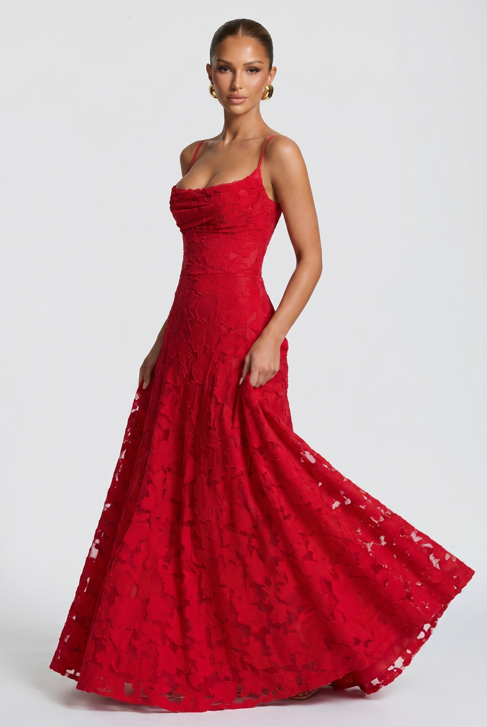 Robe Longue Francis - Rouge